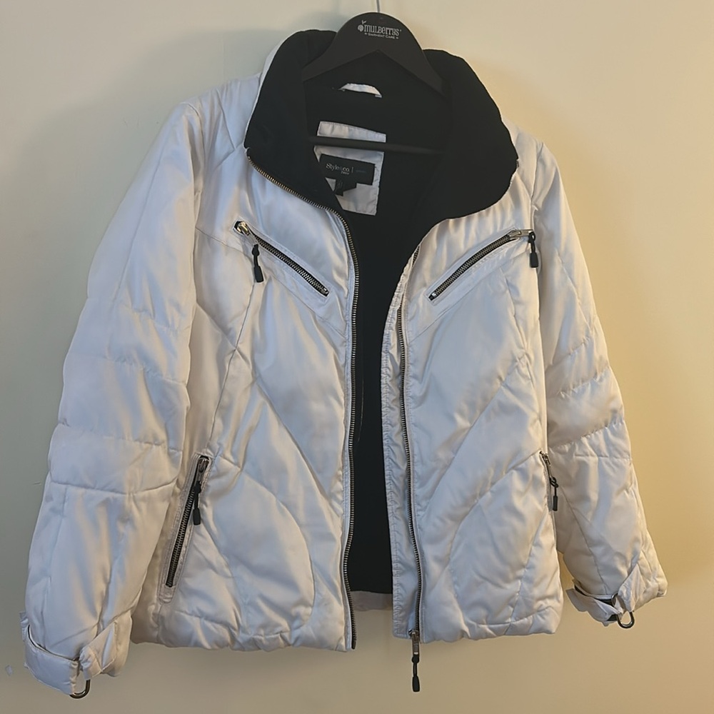 Style & Co. Sport Petite Women’s Medium Cold Weather Jacket with Hood 🍁 ❄️ - Picture 4 of 14